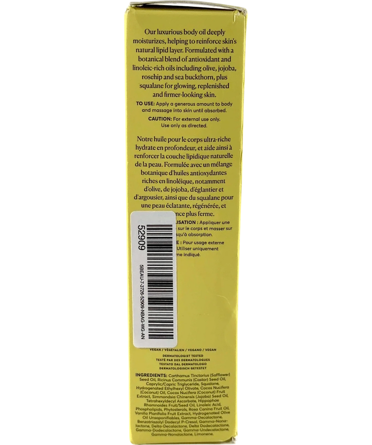 naturium The Glow Getter Body Oil, size 100ml — back