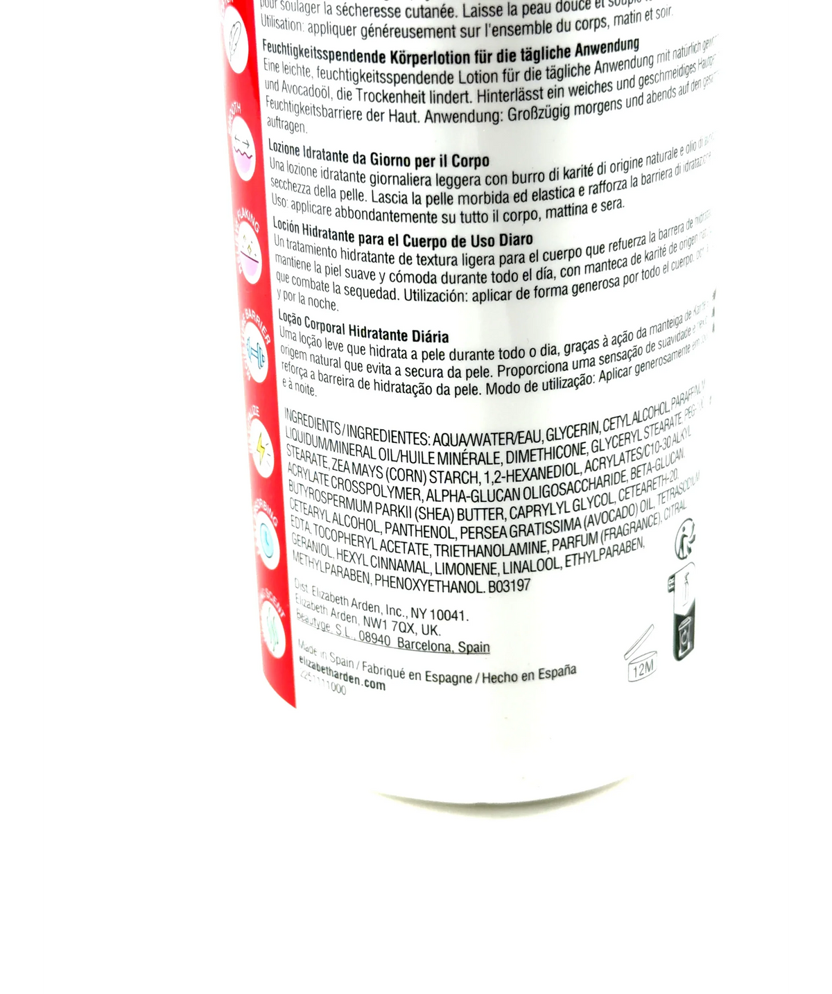 Elizabeth Arden Daily Hydrating Body Lotion, size 380ml — fabric detail