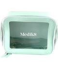 medik8 mint green Mint Green Clear Cosmetic / Beauty Bag — front