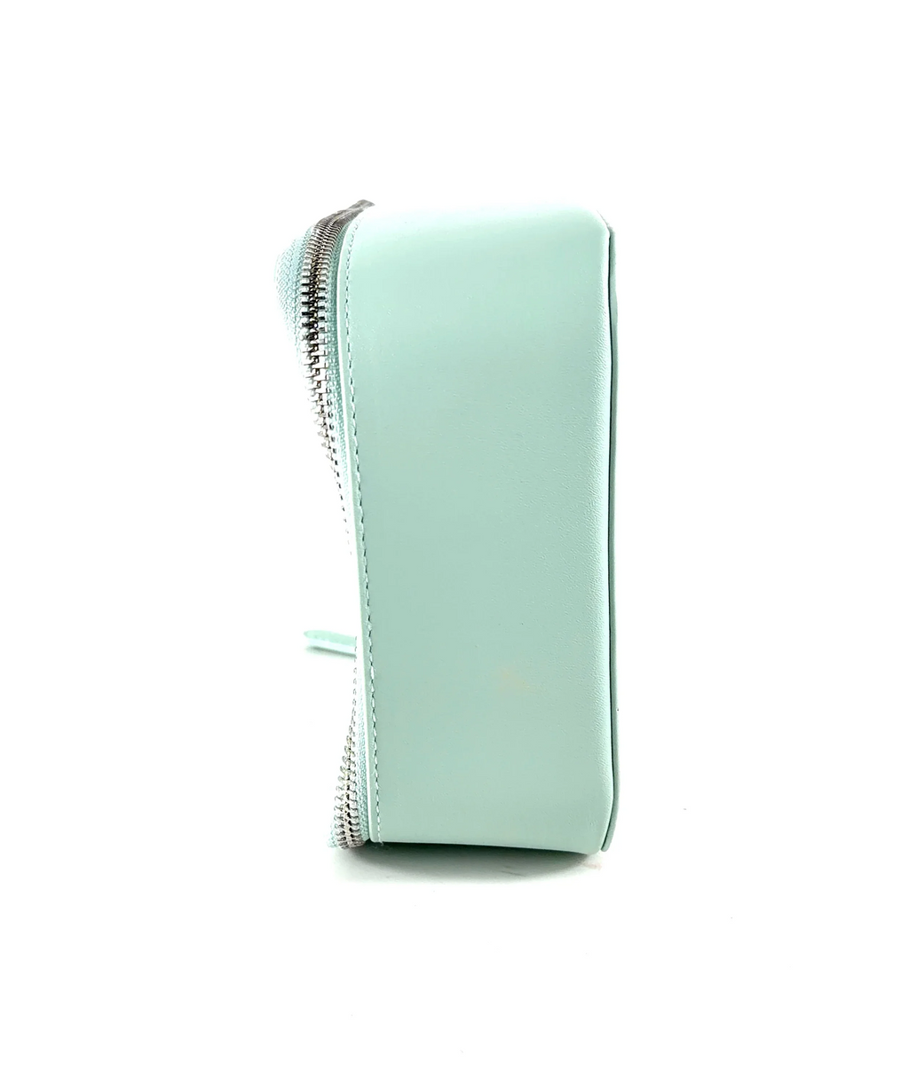 medik8 mint green Mint Green Clear Cosmetic / Beauty Bag — care label