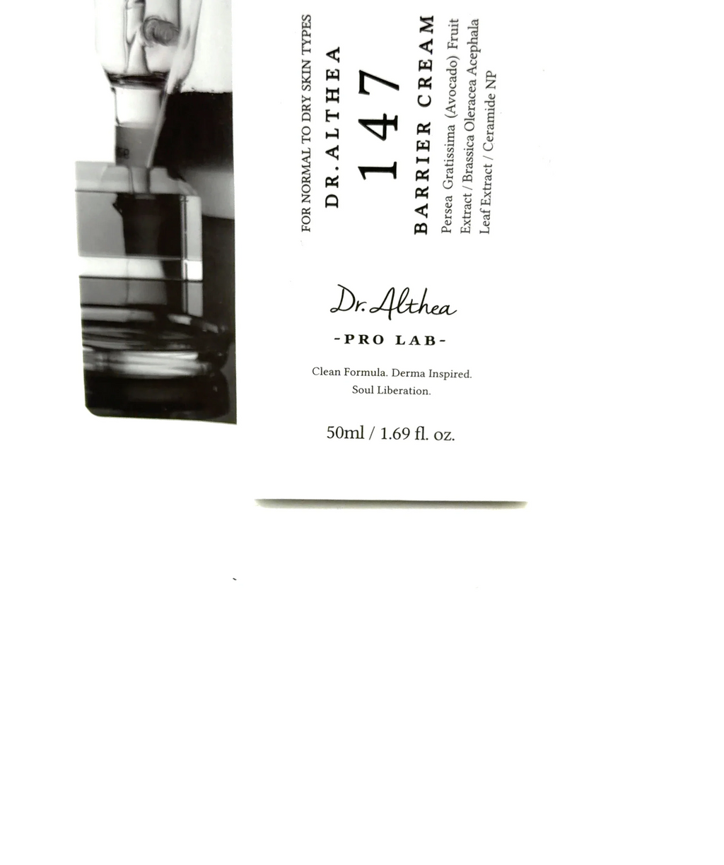 Dr. Althea 147 BARRIER CREAM, size 50ml — label
