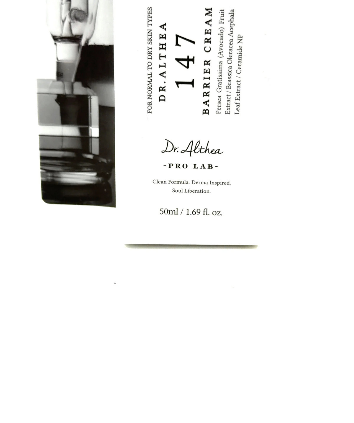 Dr. Althea 147 BARRIER CREAM, size 50ml — label