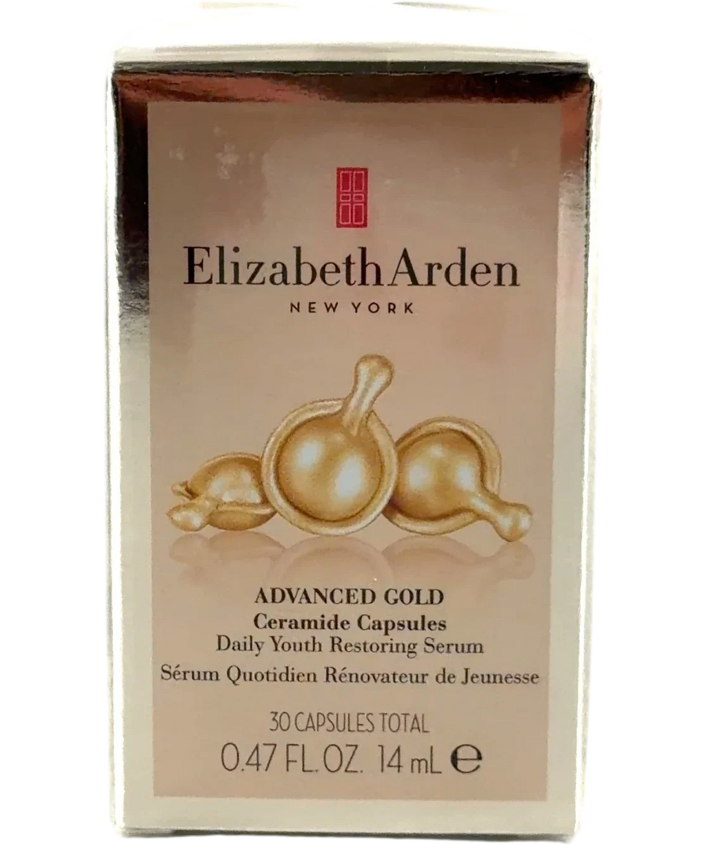 Elizabeth Arden ADVANCED GOLD Ceramide Capsules Daily Youth Restoring Serum, size 14ml — front