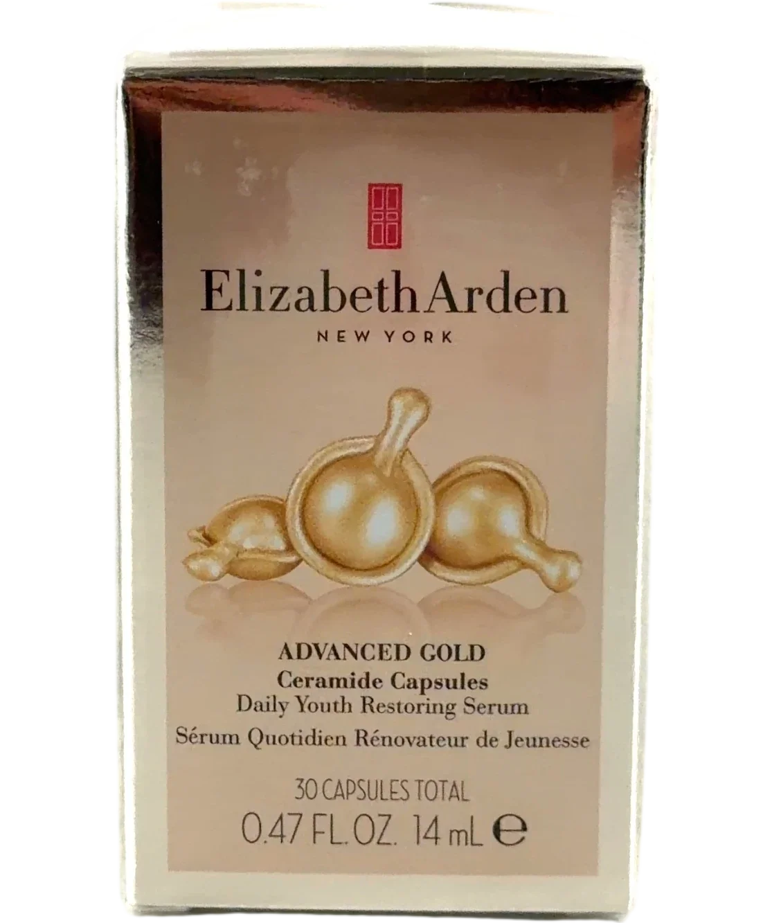 Elizabeth Arden ADVANCED GOLD Ceramide Capsules Daily Youth Restoring Serum, size 14ml — front