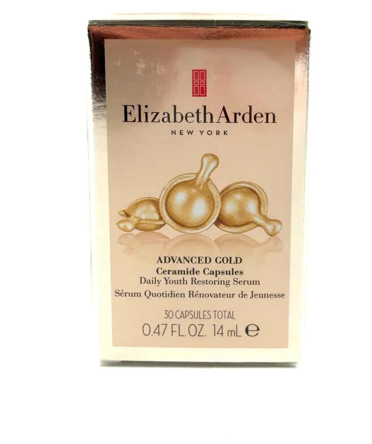 Elizabeth Arden ADVANCED GOLD Ceramide Capsules Daily Youth Restoring Serum, size 14ml — label
