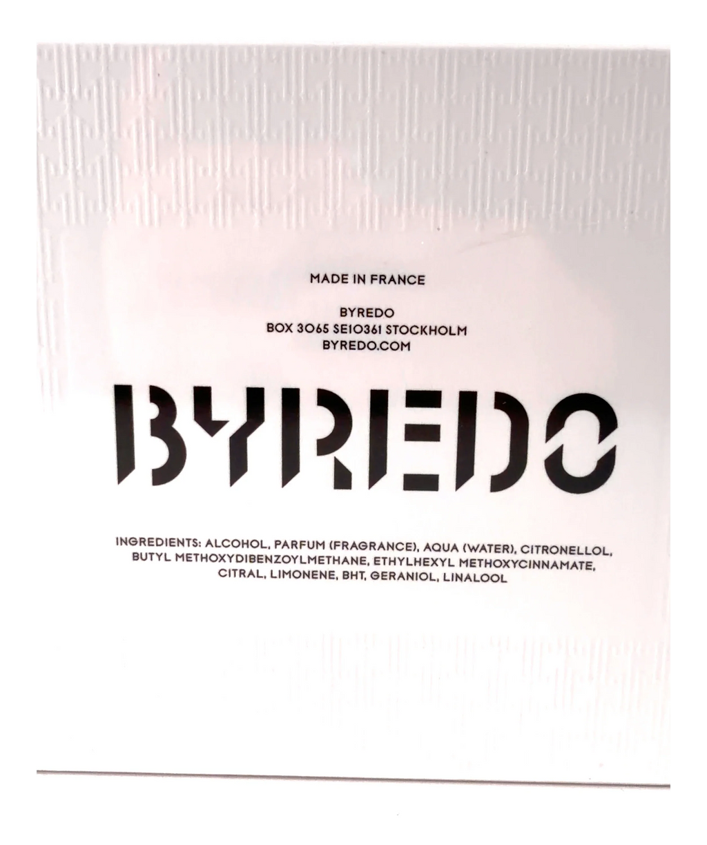 BYREDO YOUNG ROSE, size 100ml — label