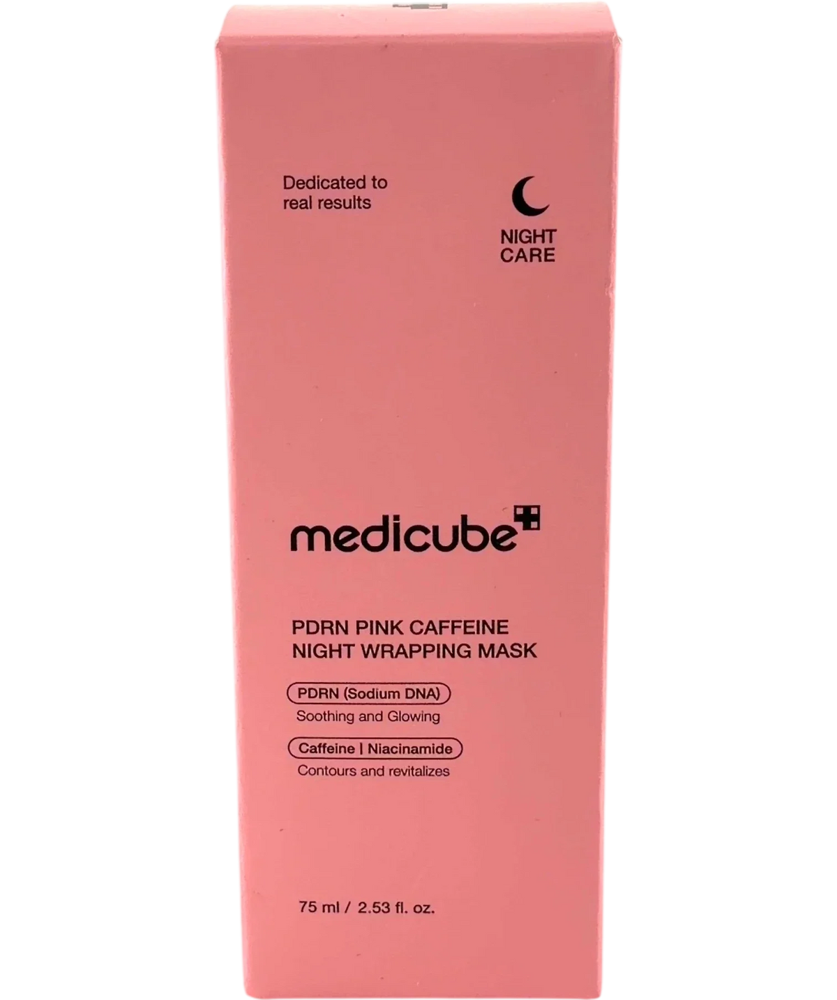 Medicube PDRN Pink Caffeine Night Wrapping Mask, size 75ml — front