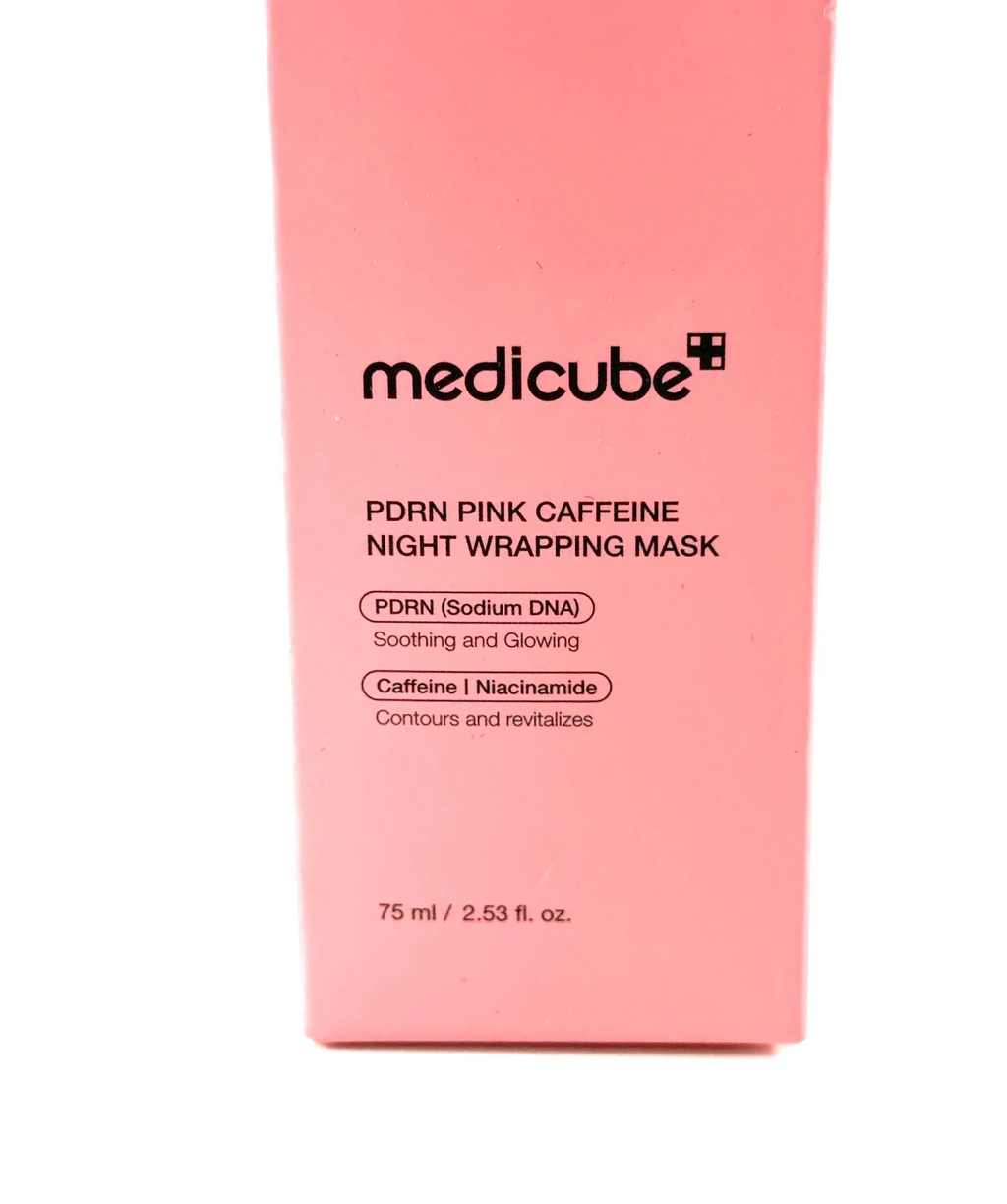 Medicube PDRN Pink Caffeine Night Wrapping Mask, size 75ml — label