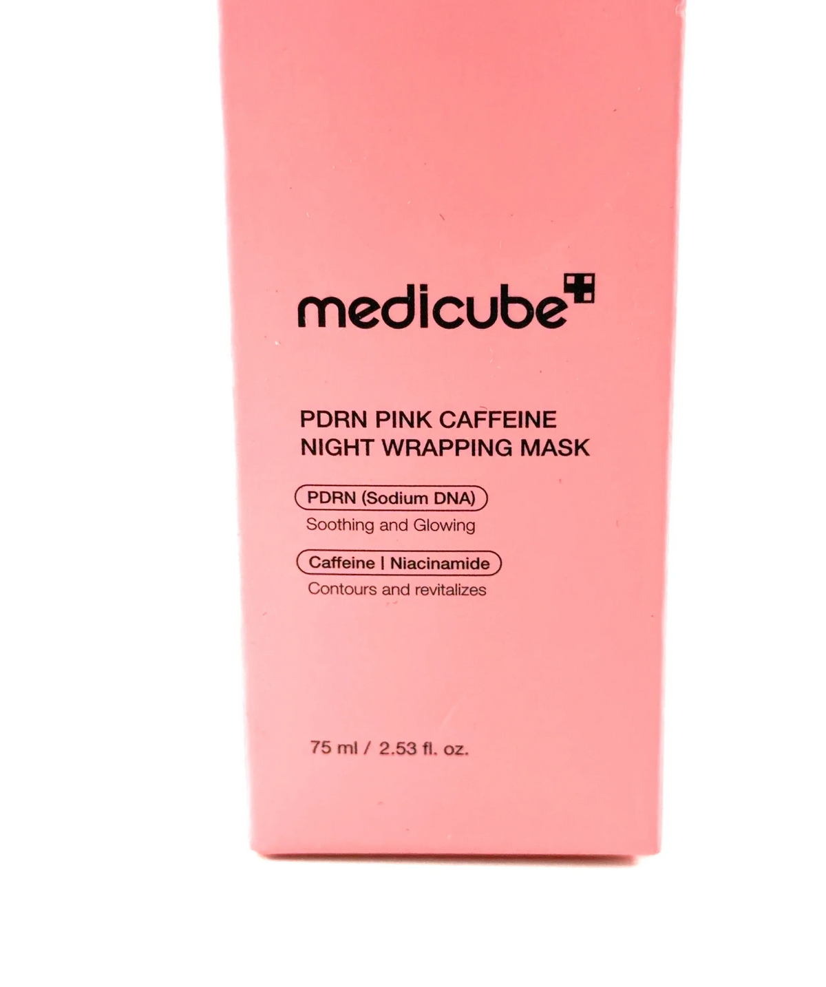 Medicube PDRN Pink Caffeine Night Wrapping Mask, size 75ml — label