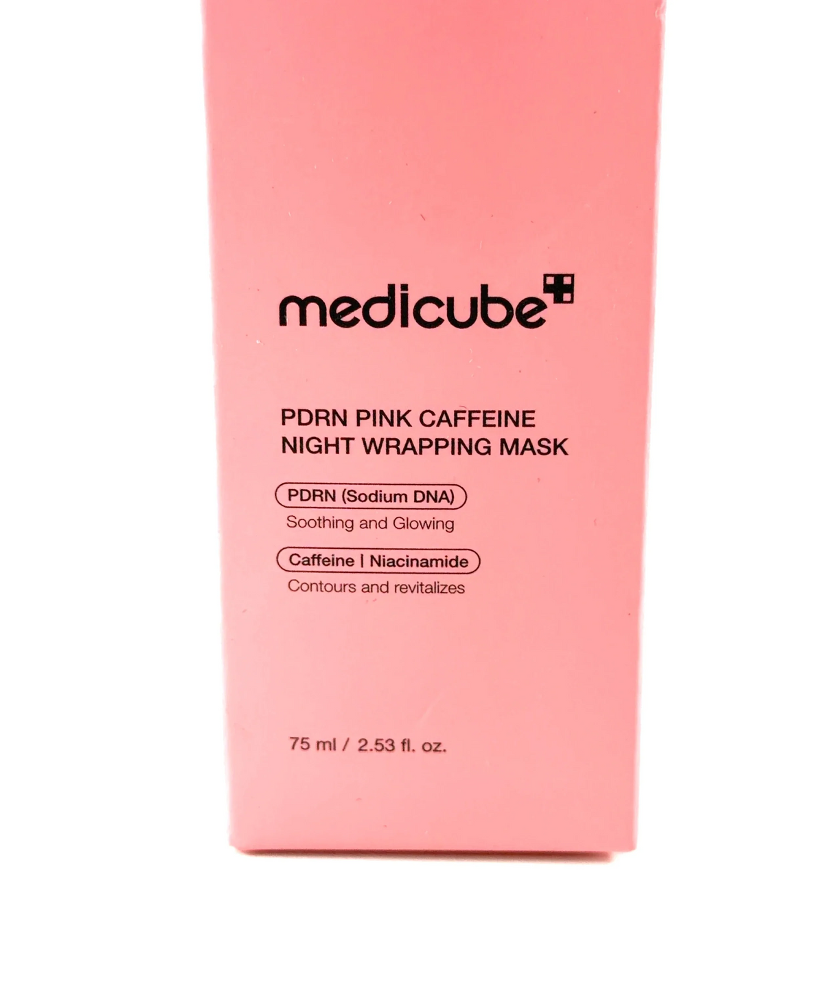 Medicube PDRN Pink Caffeine Night Wrapping Mask, size 75ml — care label