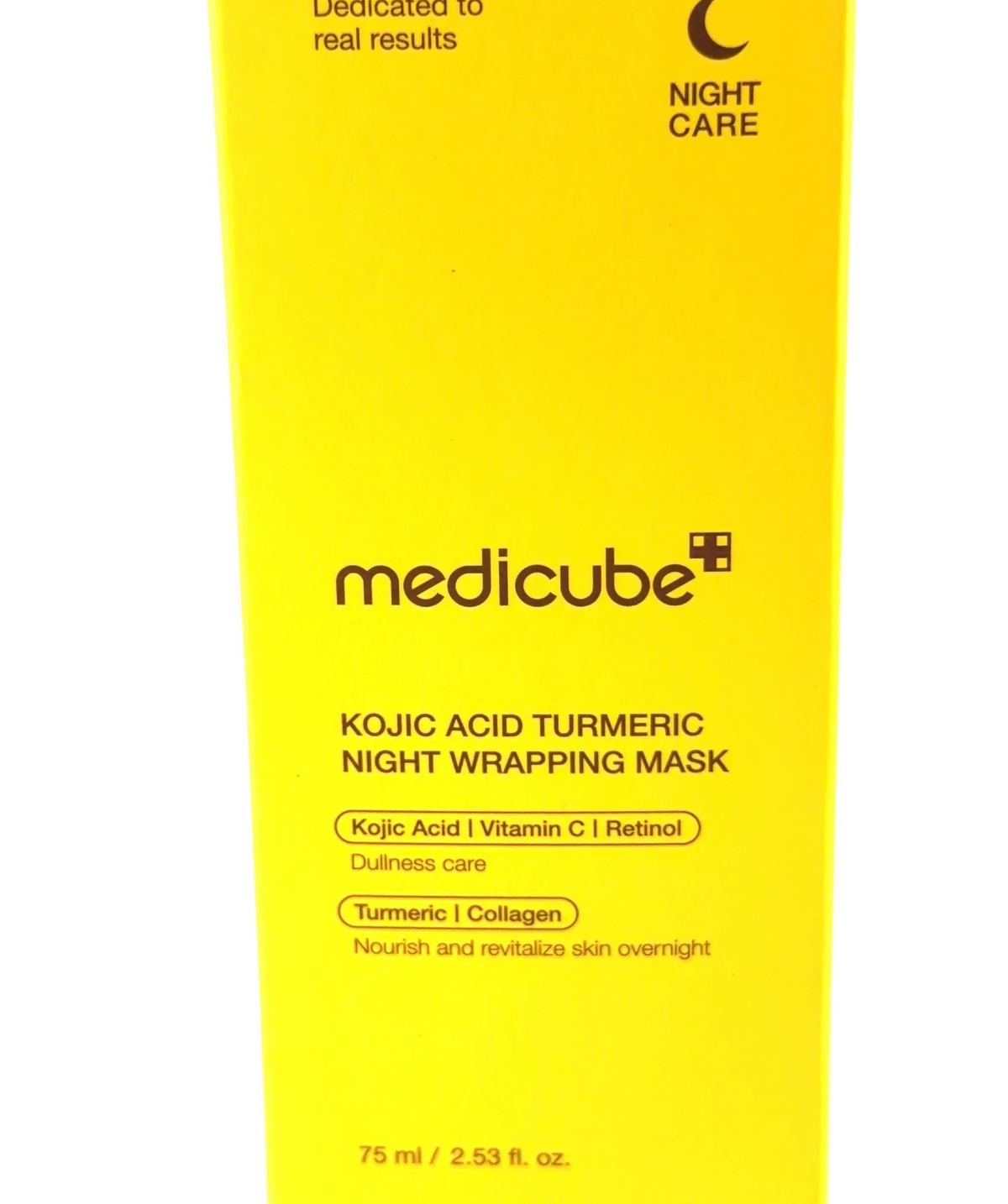Medicube Kojic Acid Turmeric Night Wrapping Mask, size 75ml — label