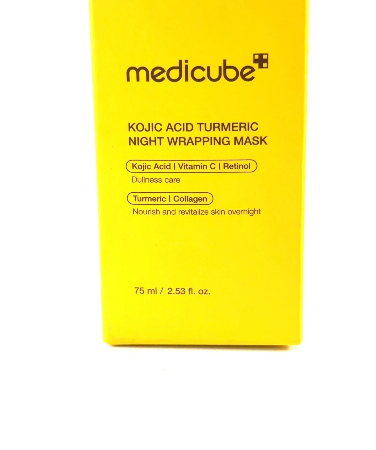 Medicube Kojic Acid Turmeric Night Wrapping Mask, size 75ml — care label