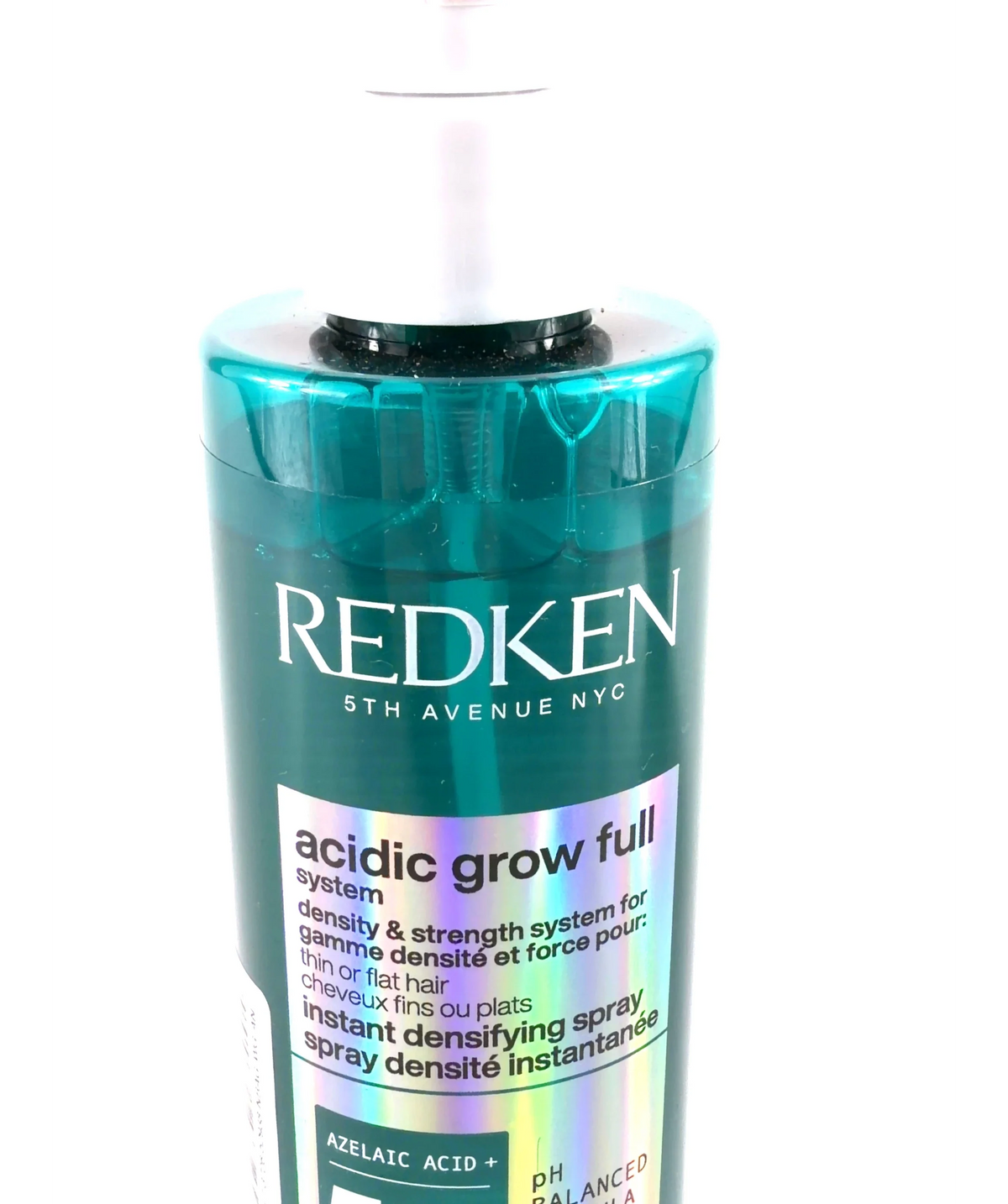 REDKEN acidic grow full system instant densifying spray, size 190ml — label