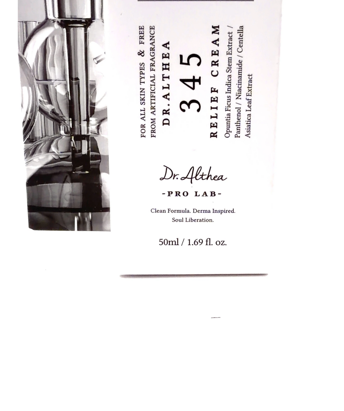 Dr.Althea 345 RELIEF CREAM, size 50ml — label