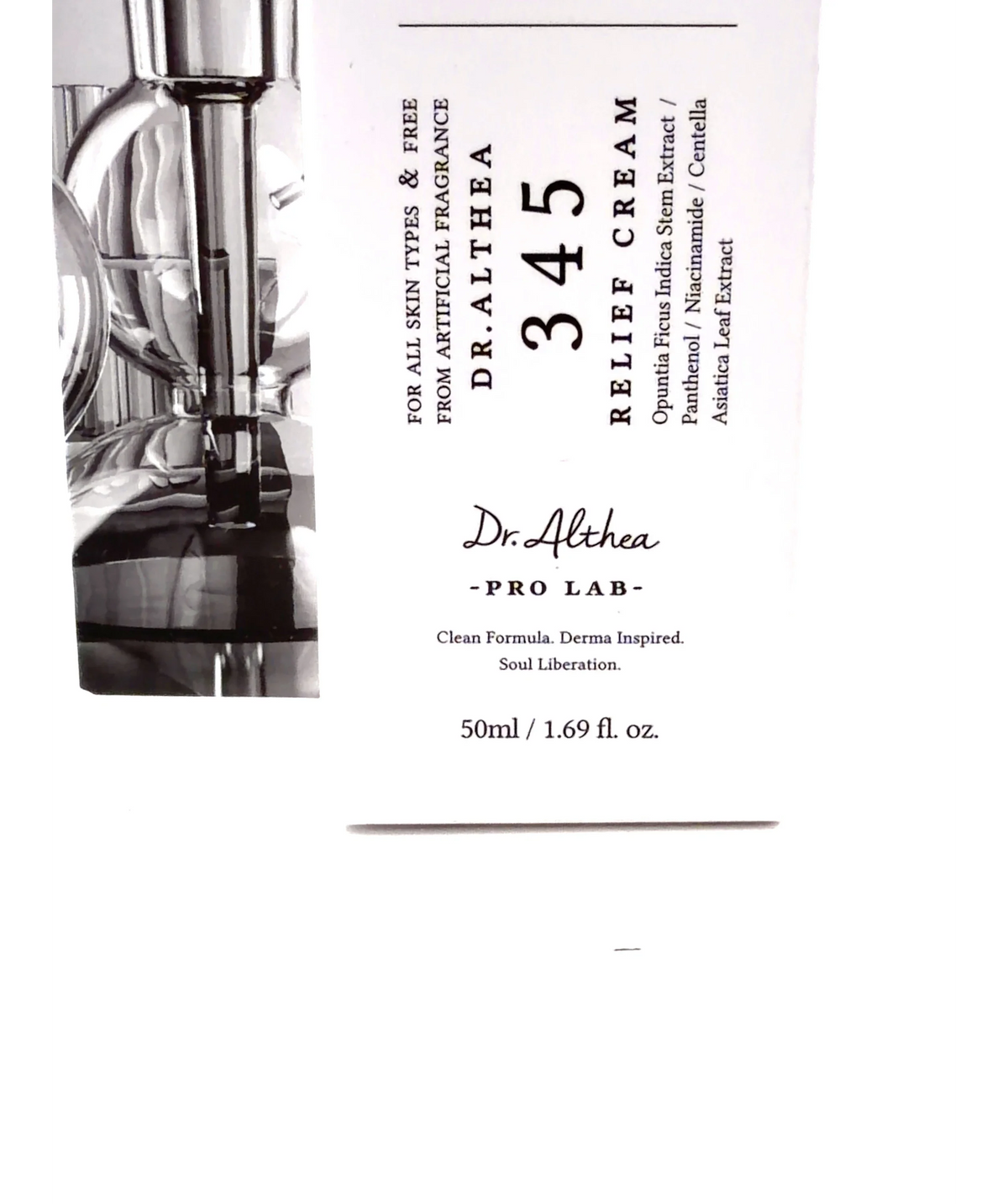 Dr.Althea 345 RELIEF CREAM, size 50ml — care label