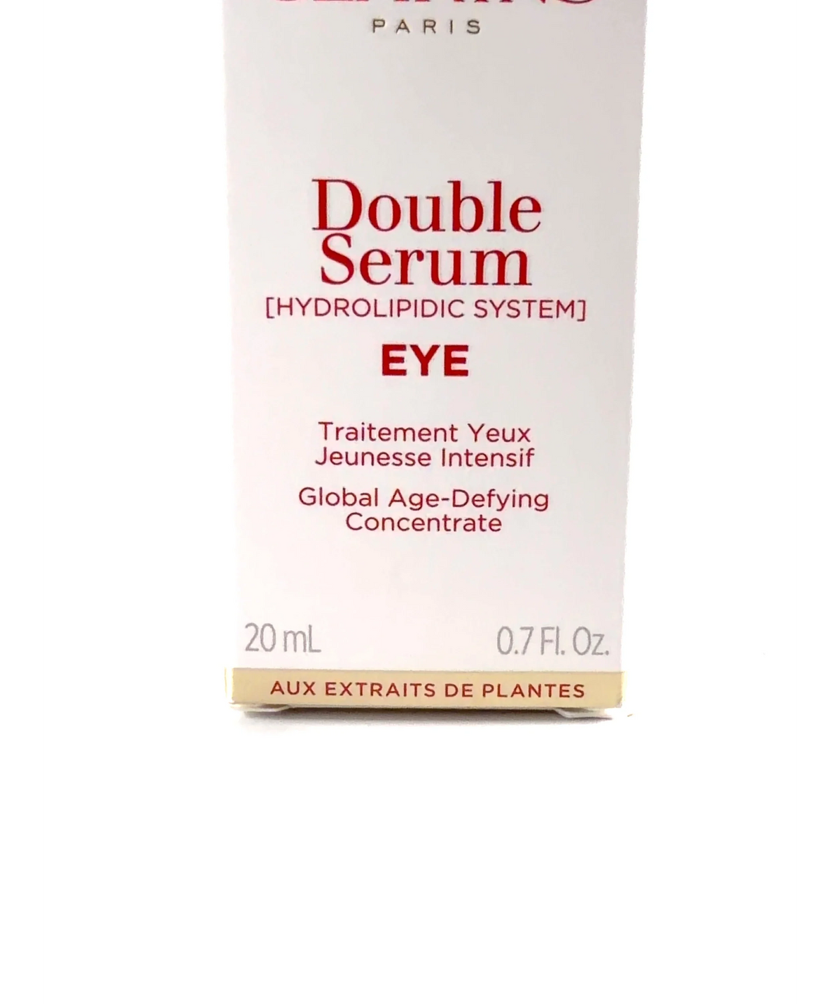 Clarins Double Serum Eye, size 20ml — care label