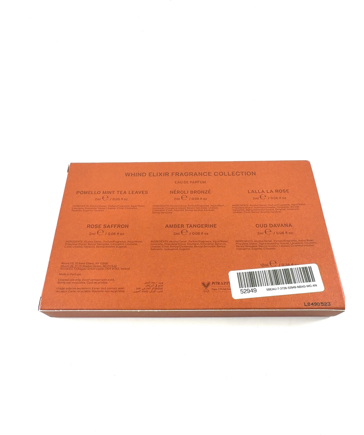 Whind Elixir Collection Discovery Set, size 12ml — care label