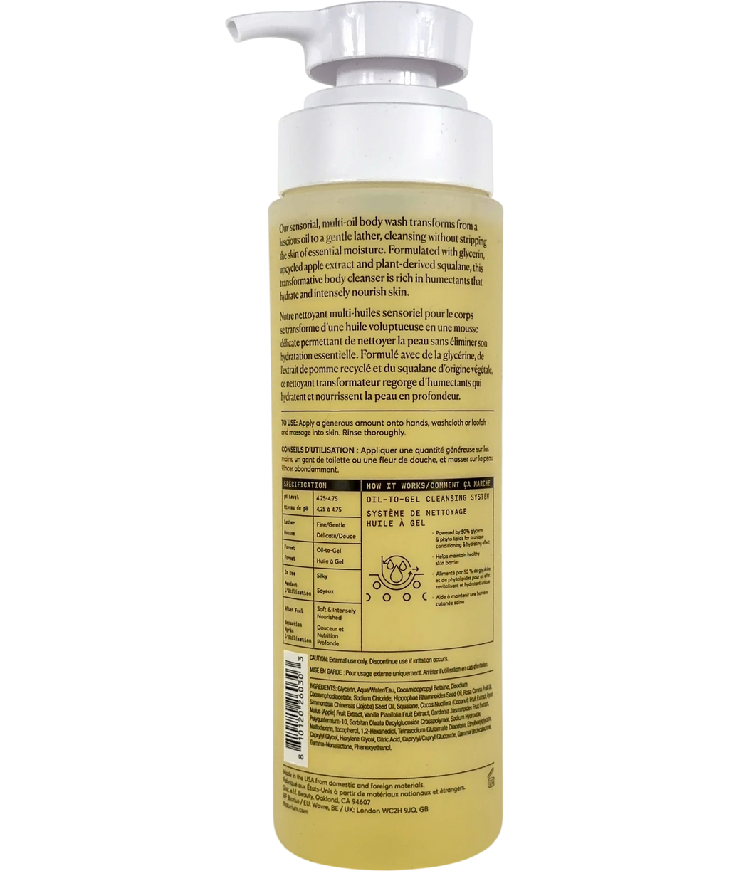 naturium Universal The Glow Getter Multi-Oil Body Wash, size 500ml — back