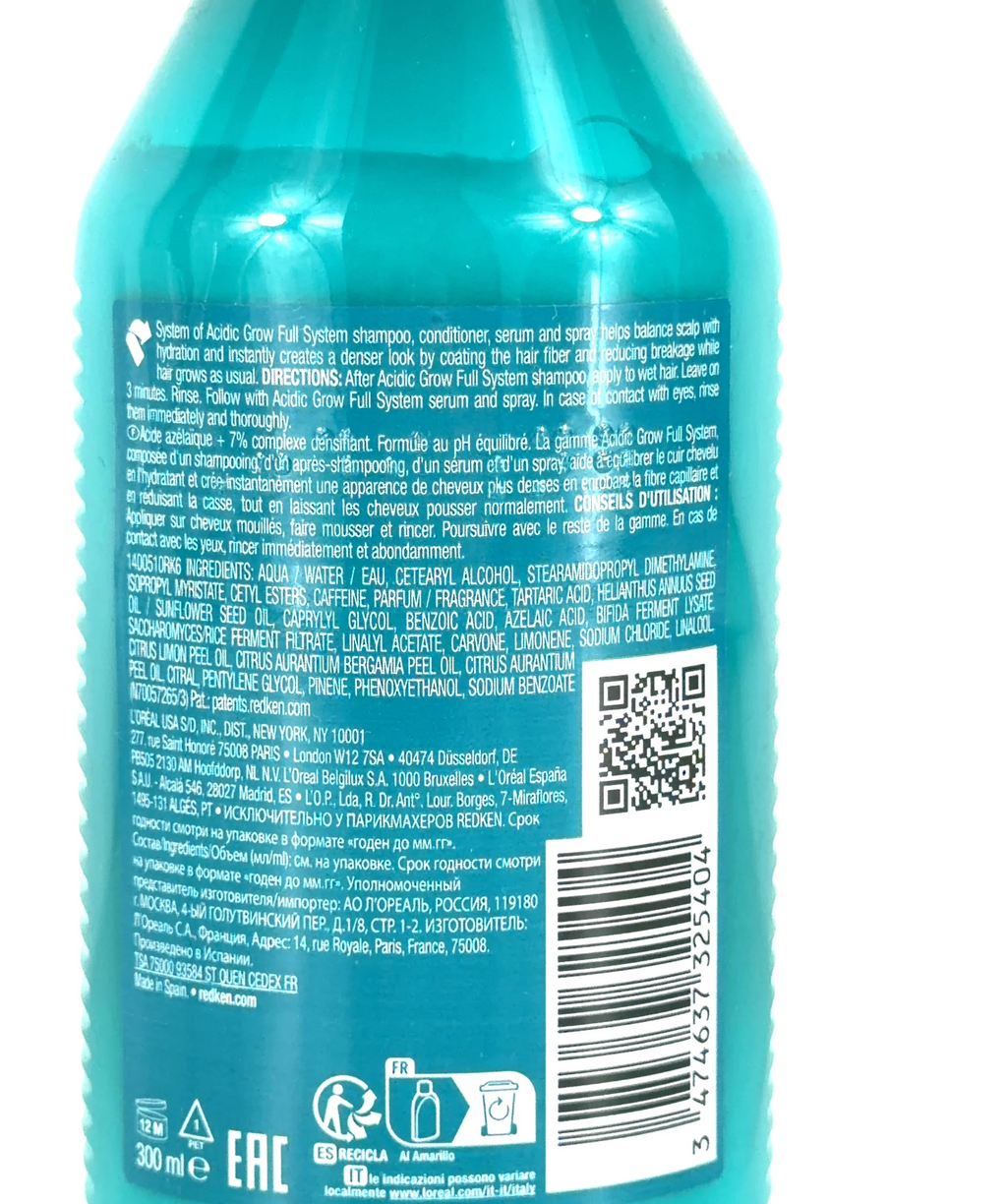 REDKEN Acidic Grow Full Conditioner, size 300ml — fabric detail