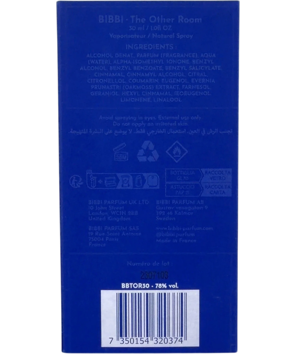 BIBBI The Other Room, size 30ml — back