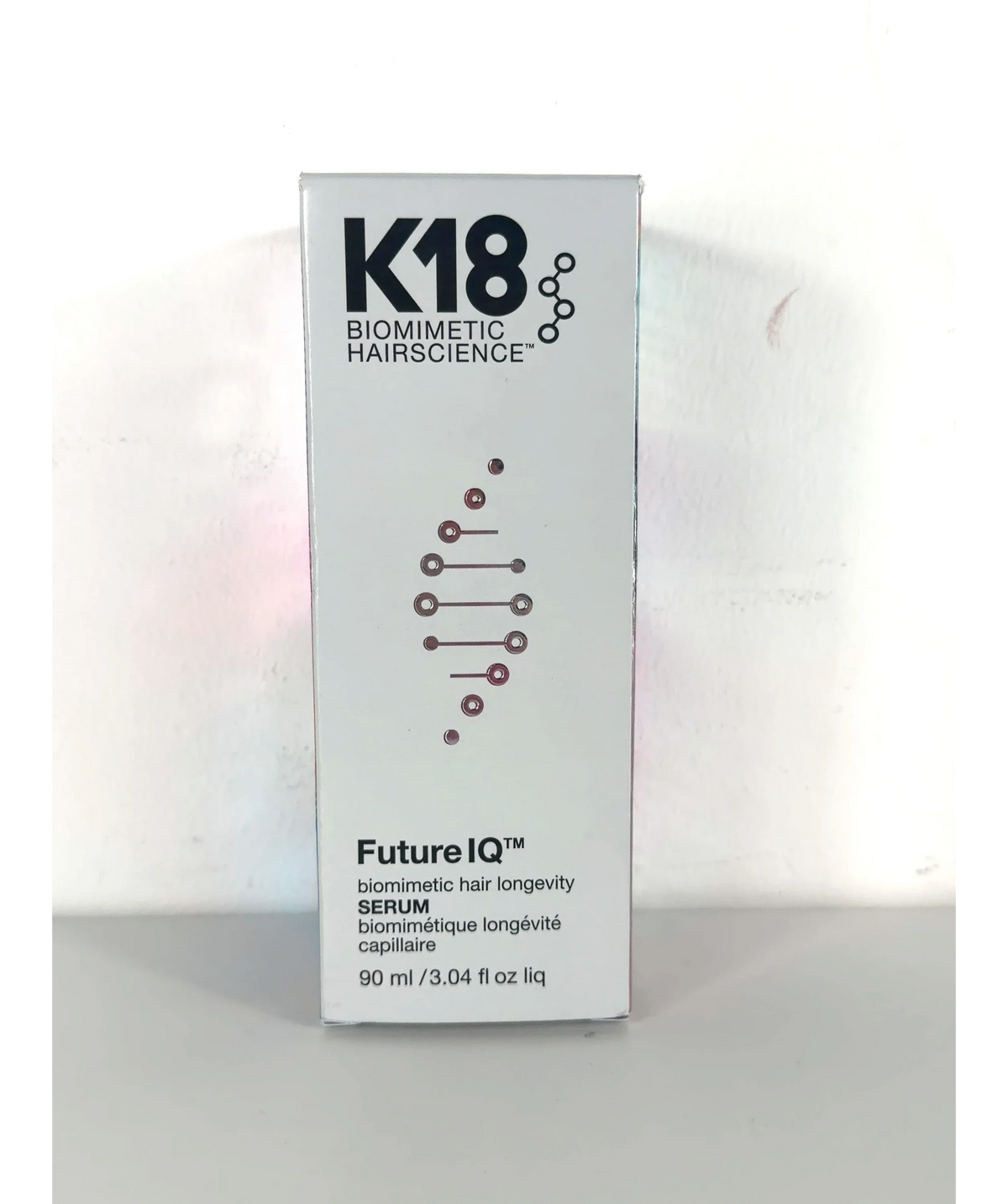 K18 Hair science FutureIQ Biomimetic Hair Longevity Serum, size 90ml — label