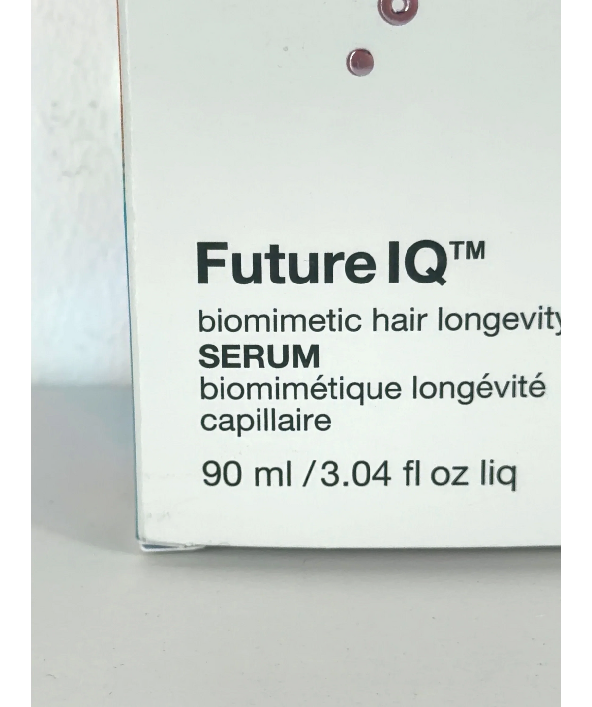 K18 Hair science FutureIQ Biomimetic Hair Longevity Serum, size 90ml — care label