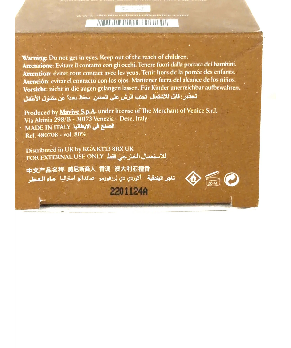 The Merchant of Venice ACCORDI di Profumo, size 30ml — detail