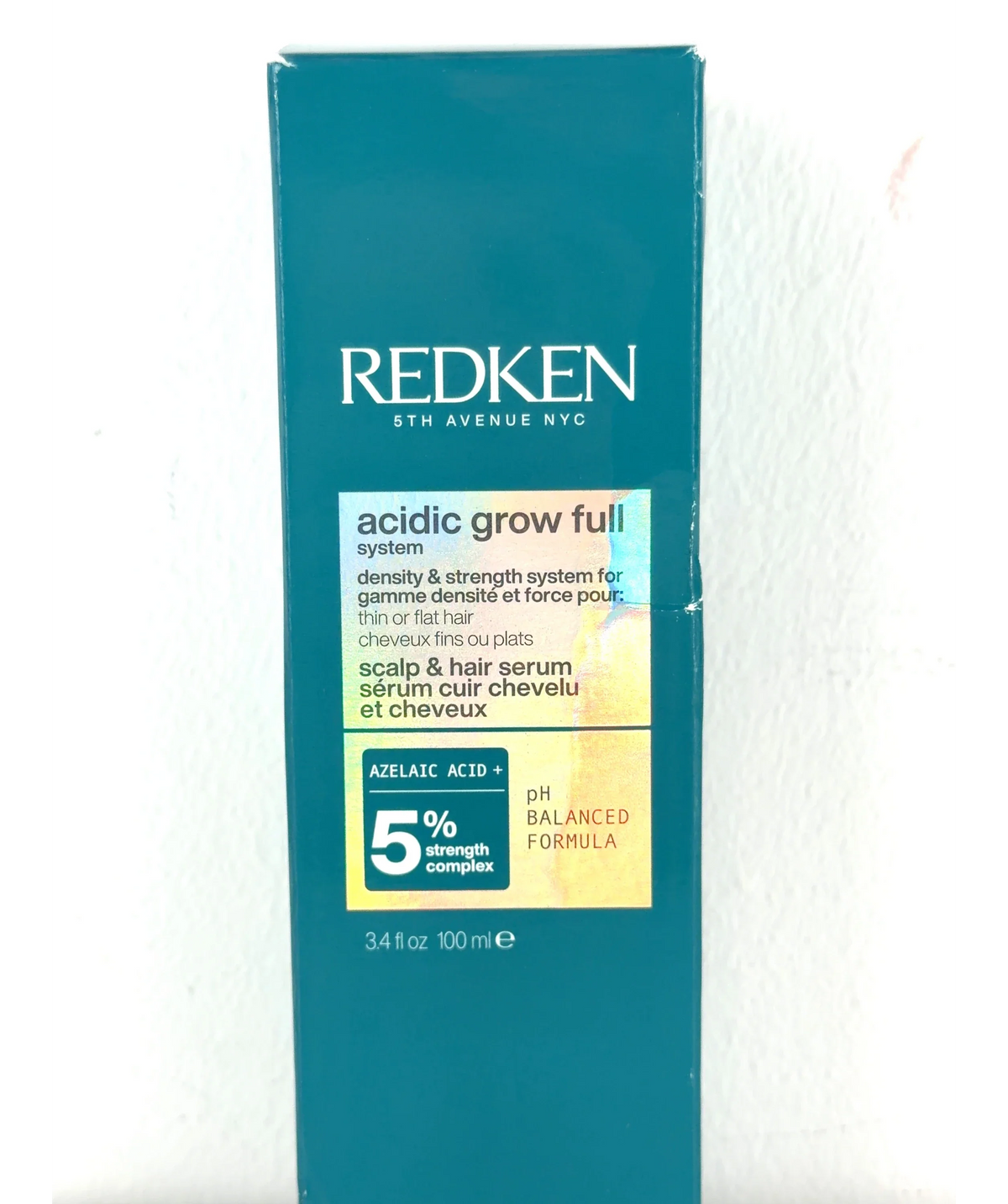 REDKEN Acidic Grow Full System Hair Serum for Thin Hair 100ml, size 100ml — label
