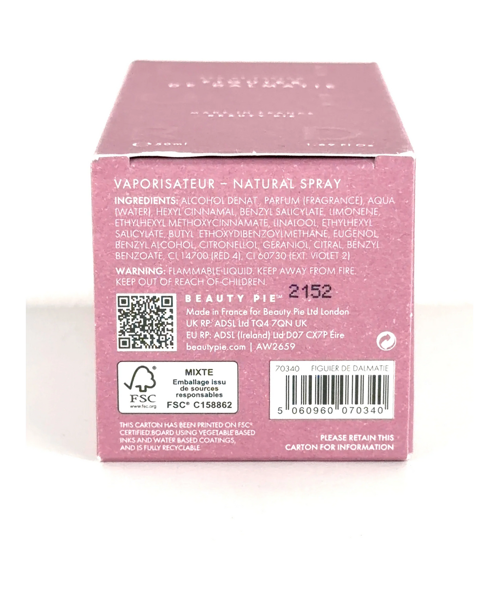 Beauty Pie FIGUIER DE DALMATIE, size 50ml — fabric detail