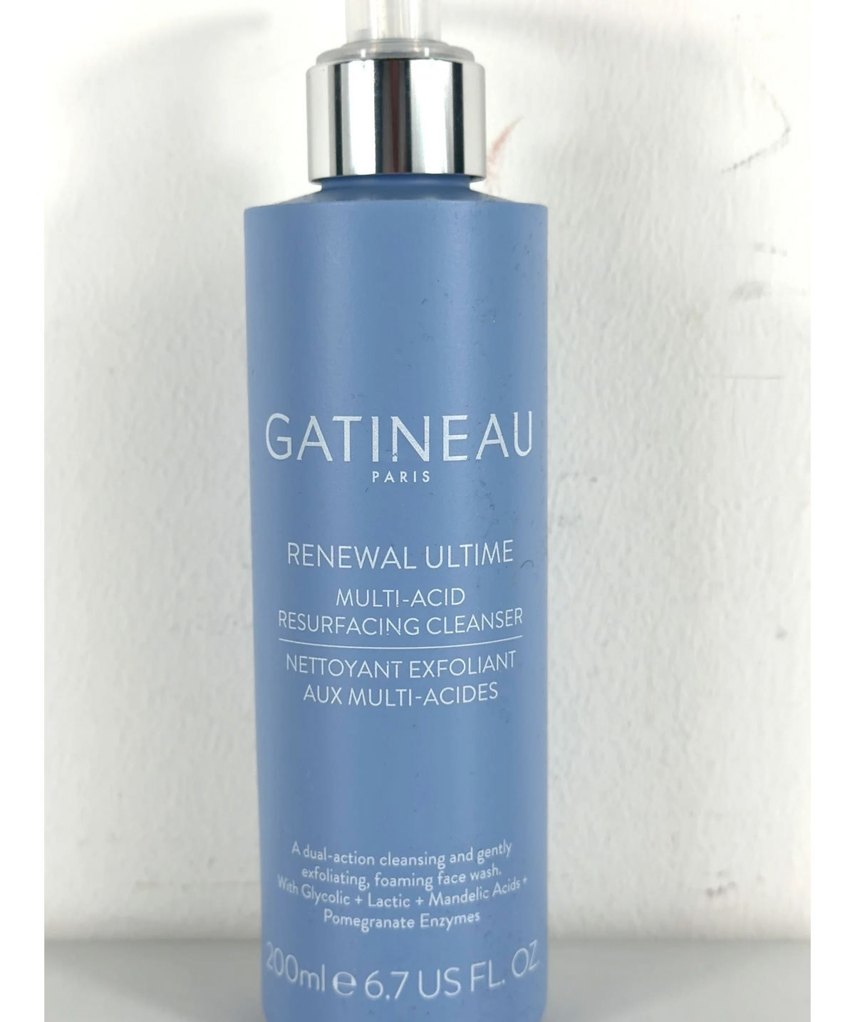gatineau Renewal Ultime Multi-Acid Resurfacing Cleanser, size 200ml — label