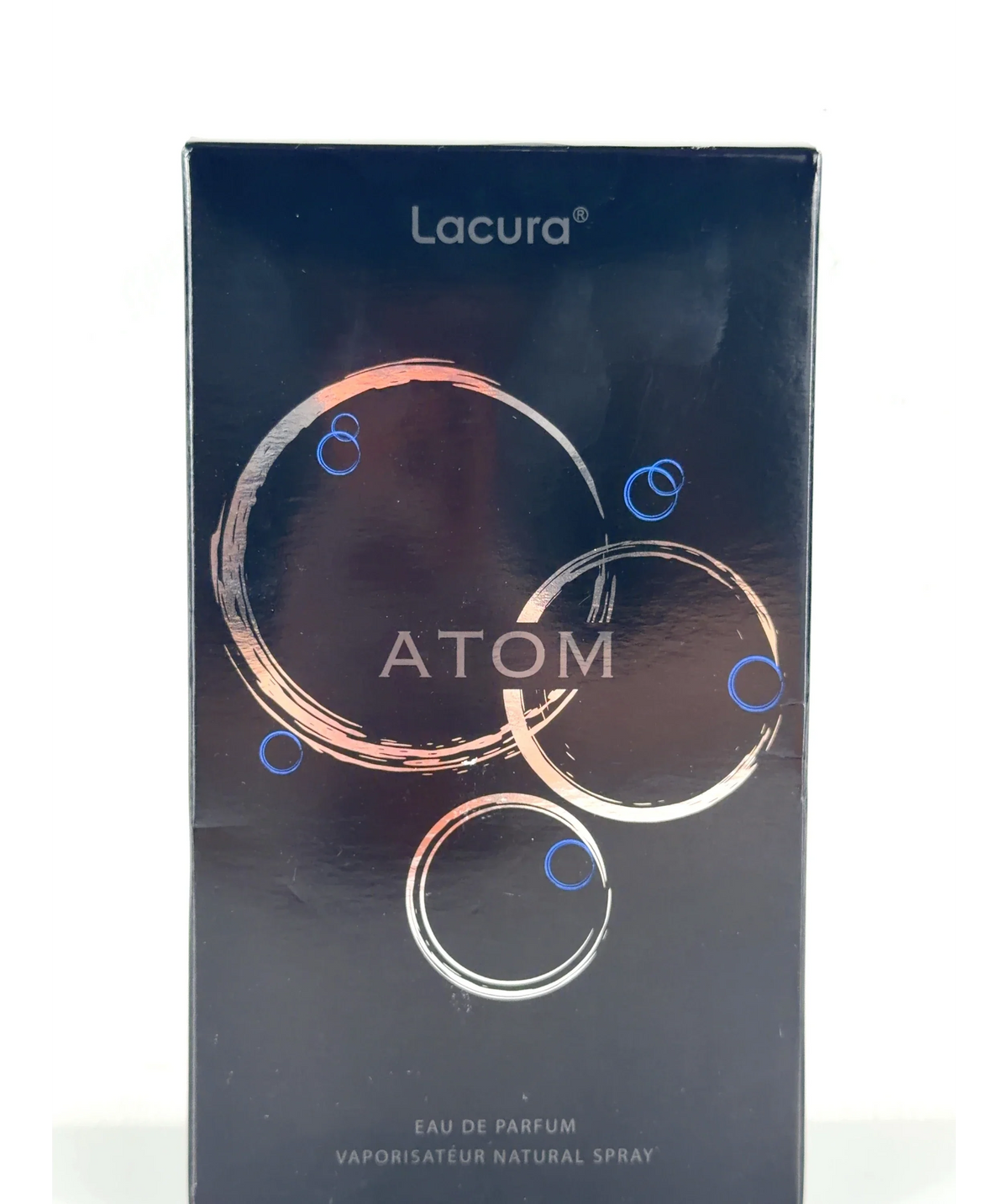 Lacura Atom Eau de Parfum, size 100ml — label