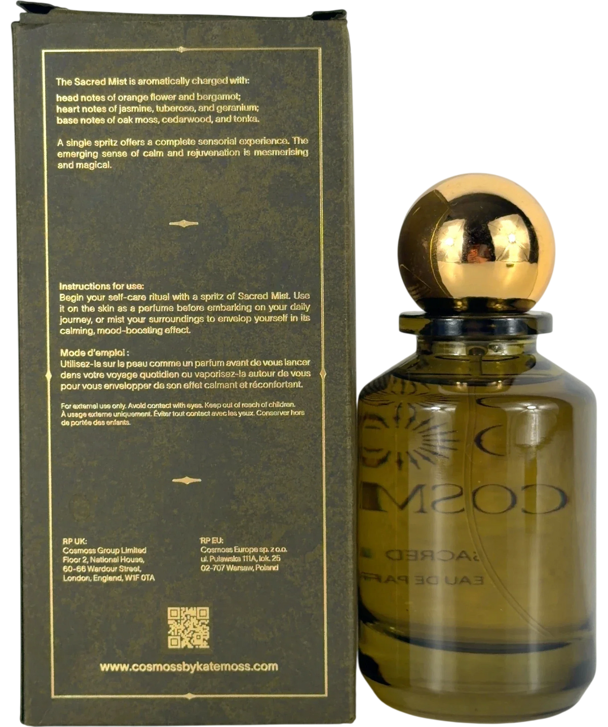 cosmoss SACRED MIST, size 100ml — back