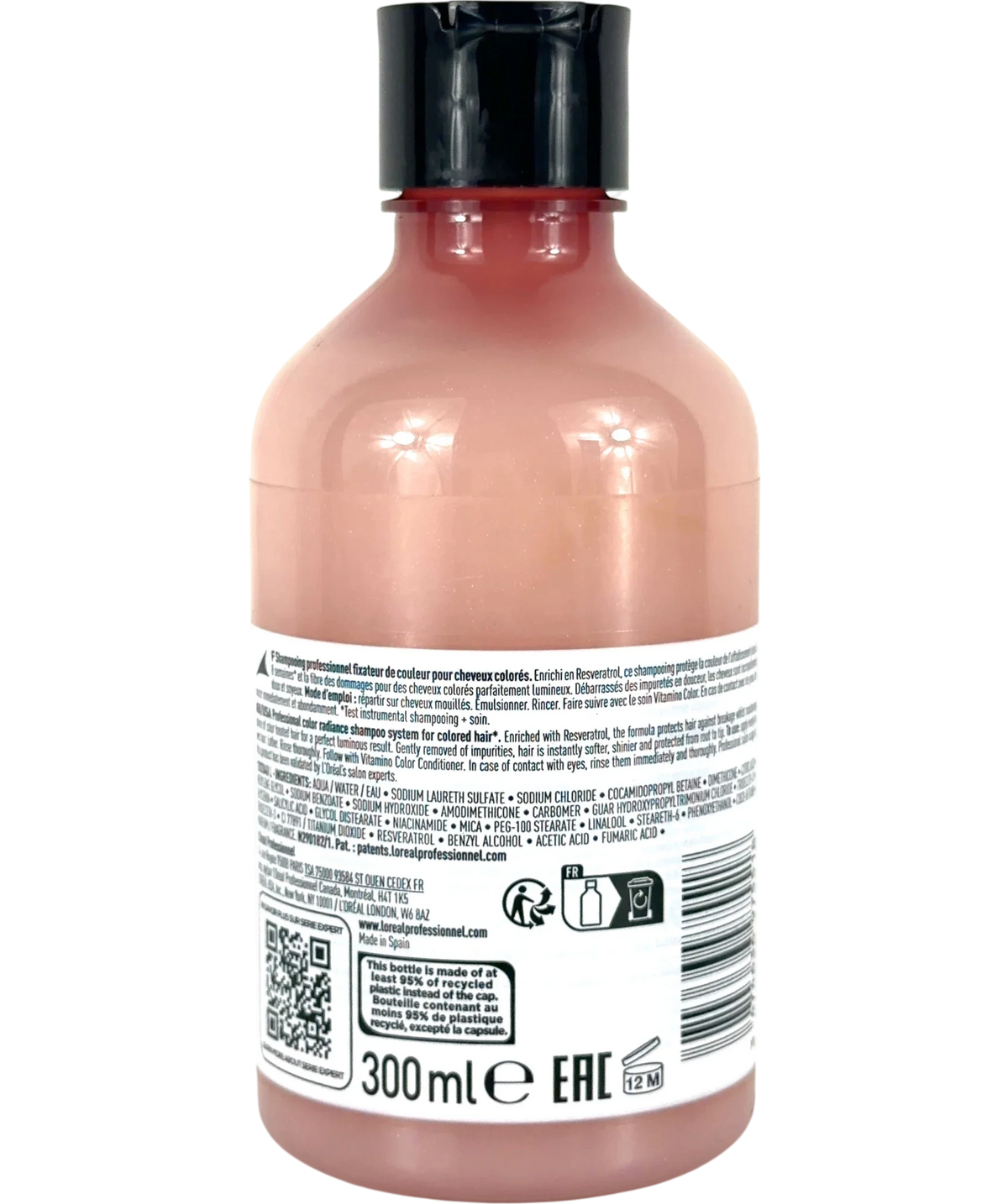 L'Oréal Professionnel Serie Expert Vitamino Color Shampoo, size 300ml — back