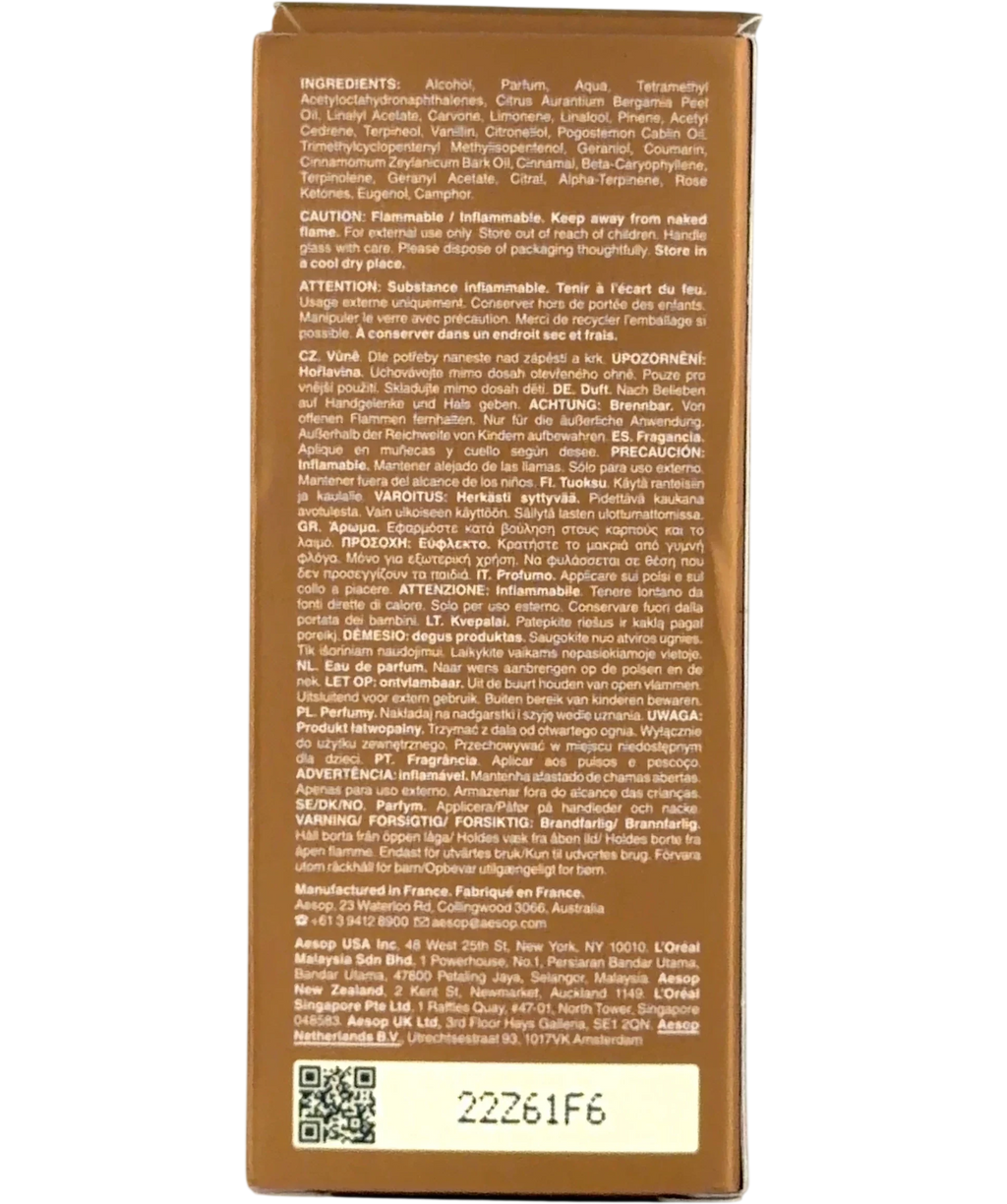 Aesop Above Us, Steorra, size 50ml — back