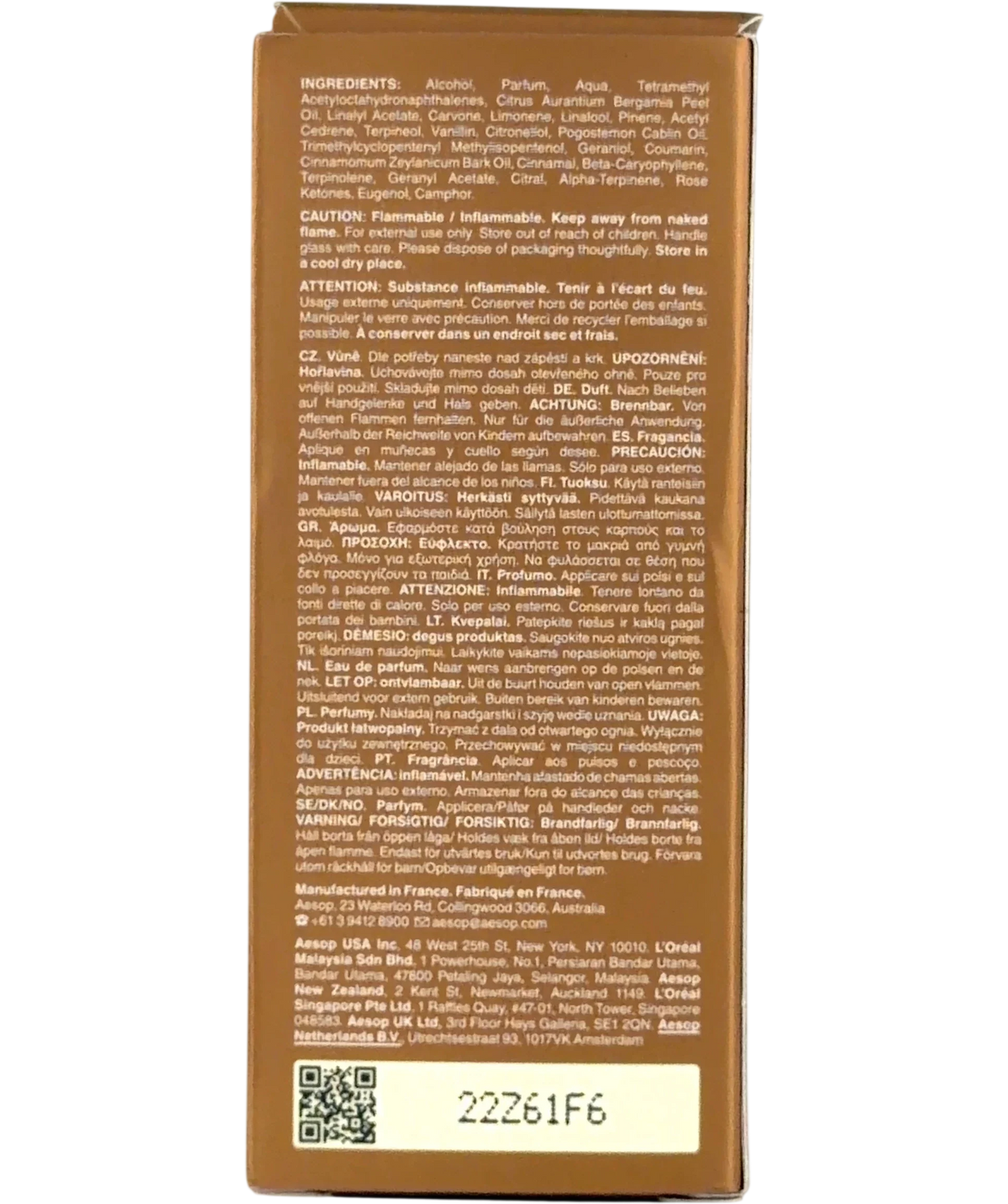 Aesop Above Us, Steorra, size 50ml — back