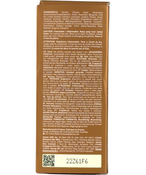 Aesop Above Us, Steorra, size 50ml — back