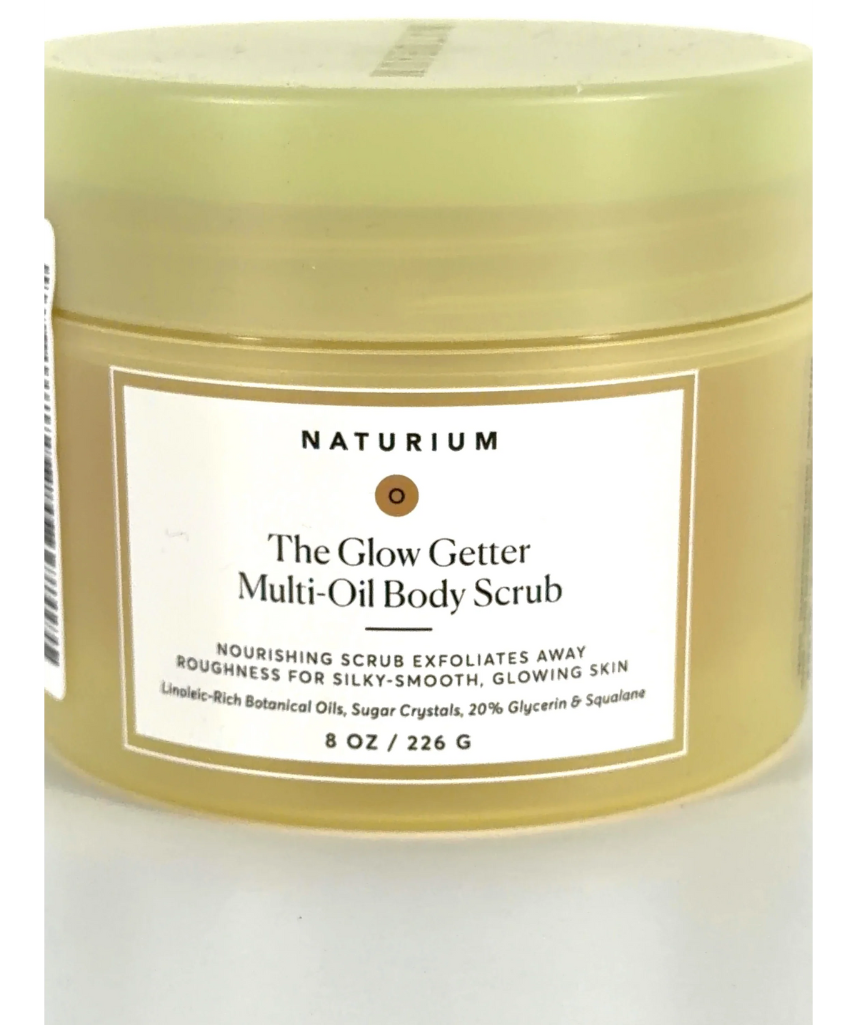naturium The Glow Getter Multi-Oil Body Scrub, size 226g — label