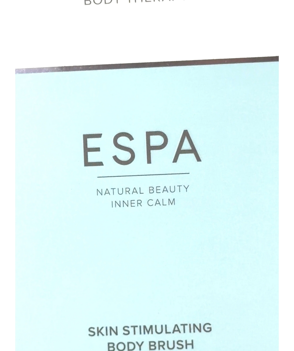 Espa Skin Stimulating Body Brush — label