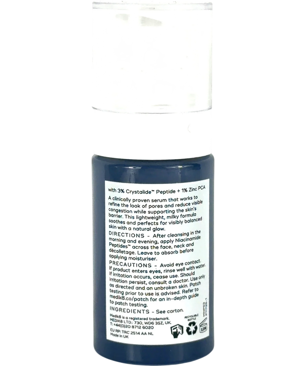 medik8 Niacinamide Peptides, size 30ml — back