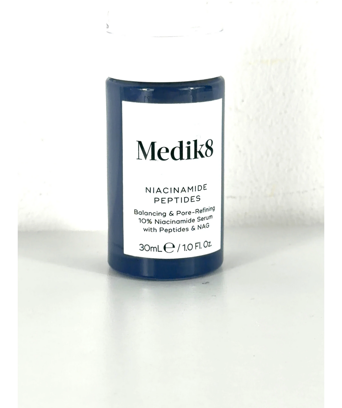 medik8 Niacinamide Peptides, size 30ml — care label