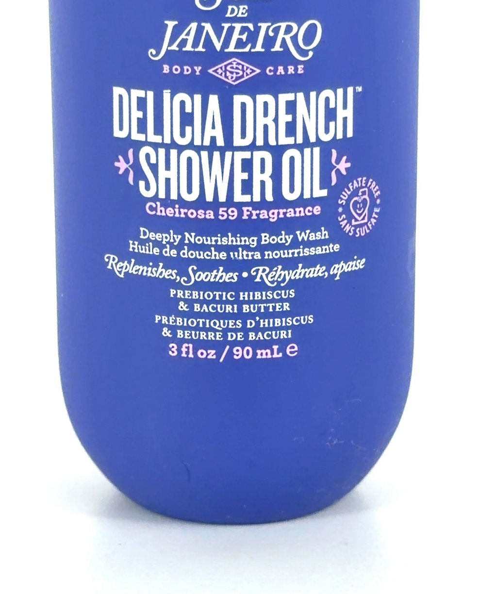 Sol de Janeiro DELICIA DRENCH SHOWER OIL, size 90ml — care label