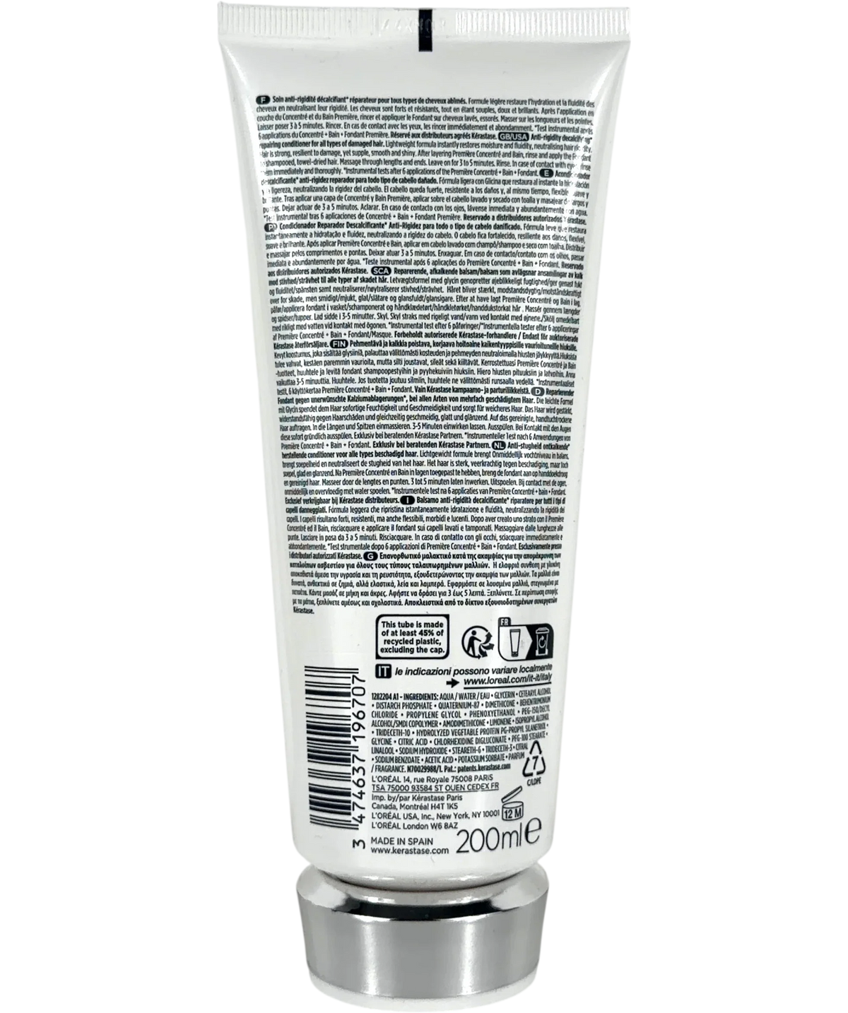 Kérastase Premiere Fondant Fluidite Reparateur 2, size 200ml — back