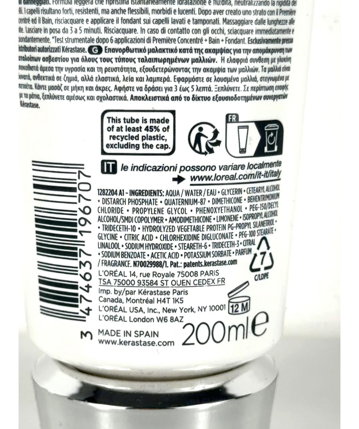 Kérastase Premiere Fondant Fluidite Reparateur 2, size 200ml — fabric detail