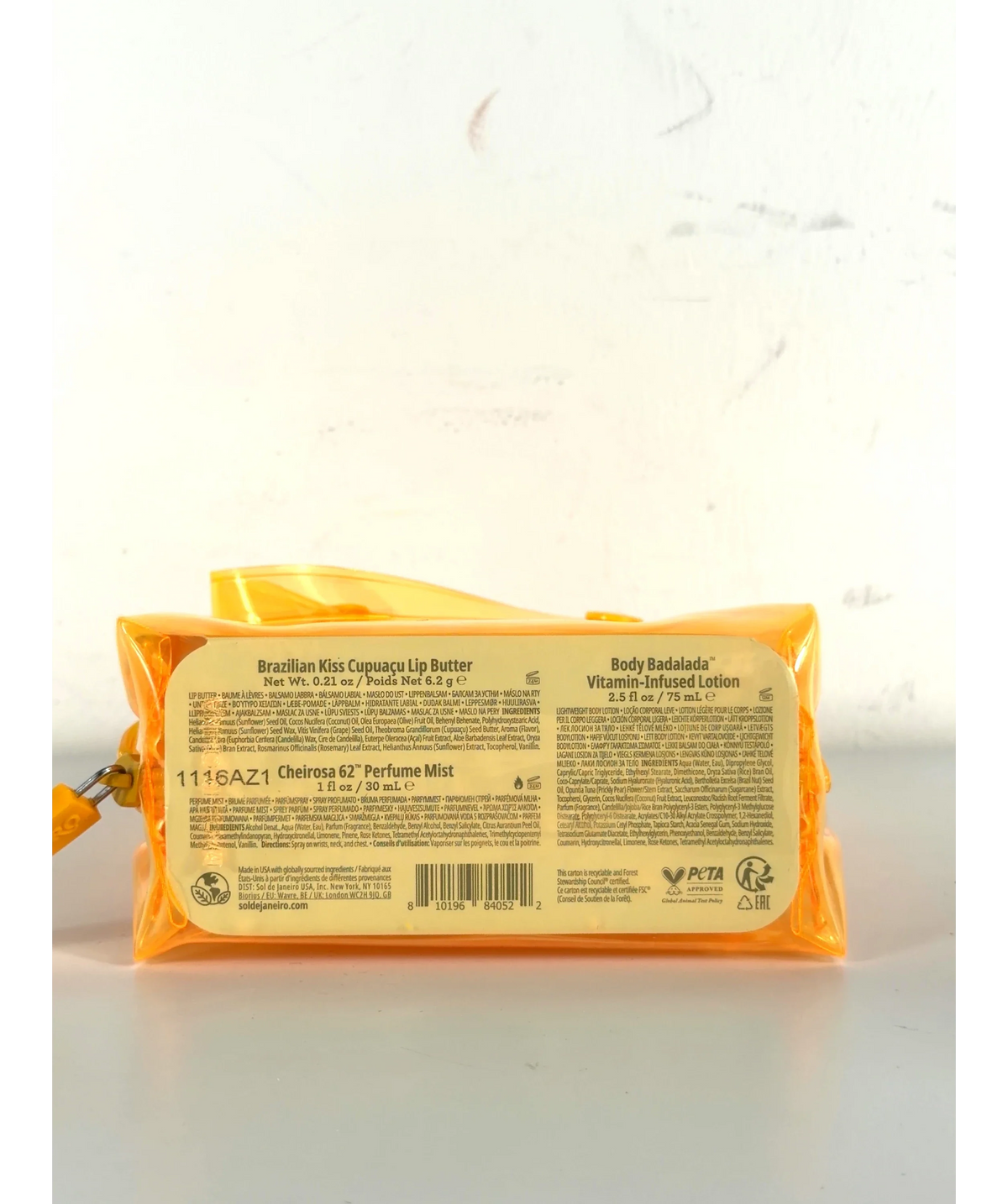 Sol de Janeiro Hydrating Jet Set, size 75ml — care label
