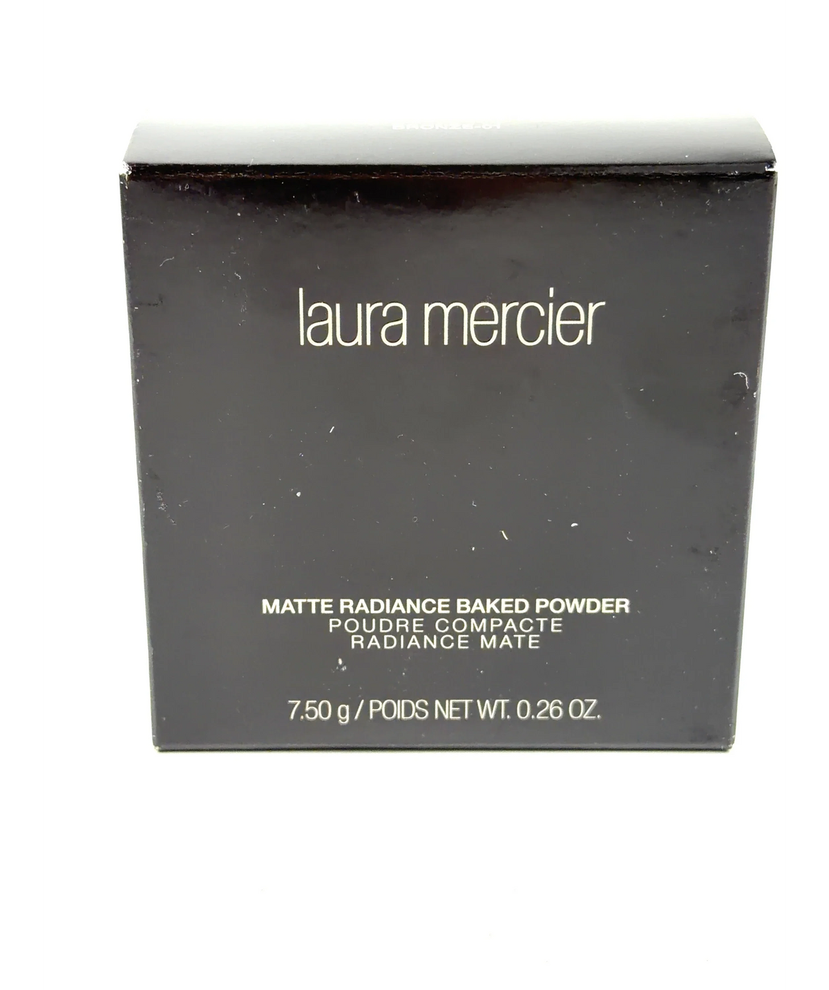 Laura Mercier BRONZE-01 MATTE RADIANCE BAKED POWDER, size 7.50g — label