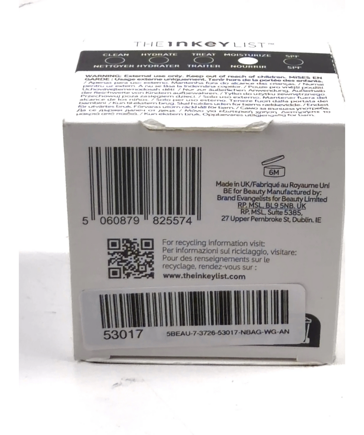 The Inkey List BIO-ACTIVE CERAMIDE REPAIRING AND PLUMPING MOISTURIZER, size 50ml — detail