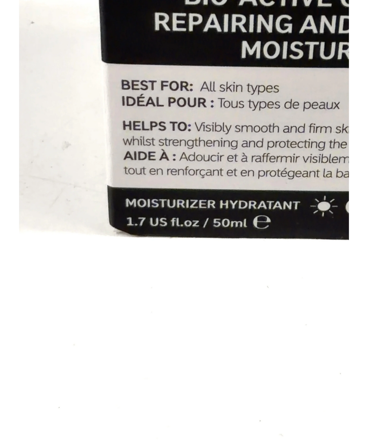 The Inkey List BIO-ACTIVE CERAMIDE REPAIRING AND PLUMPING MOISTURIZER, size 50ml — care label