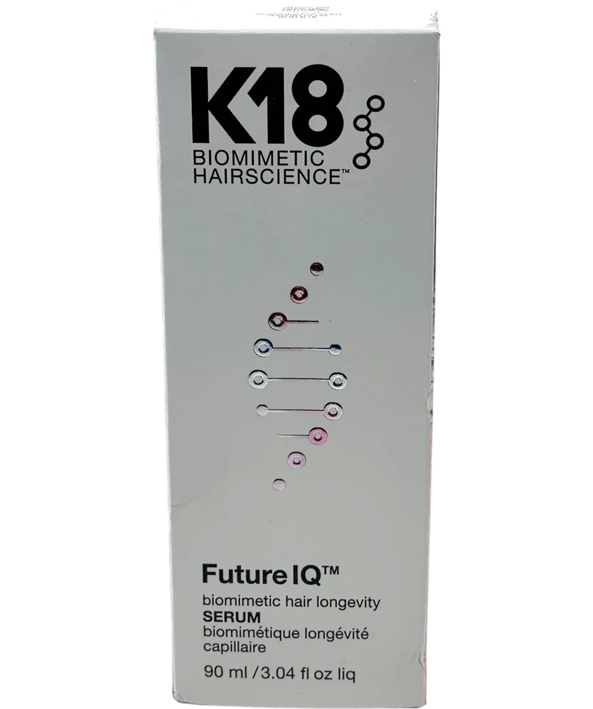 K18 FutureIQ™ Biomimetic Hair Longevity Serum, size 90ml — front