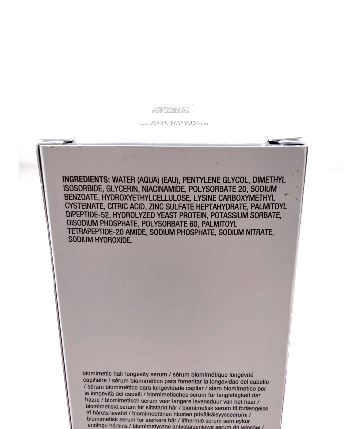 K18 FutureIQ™ Biomimetic Hair Longevity Serum, size 90ml — fabric detail