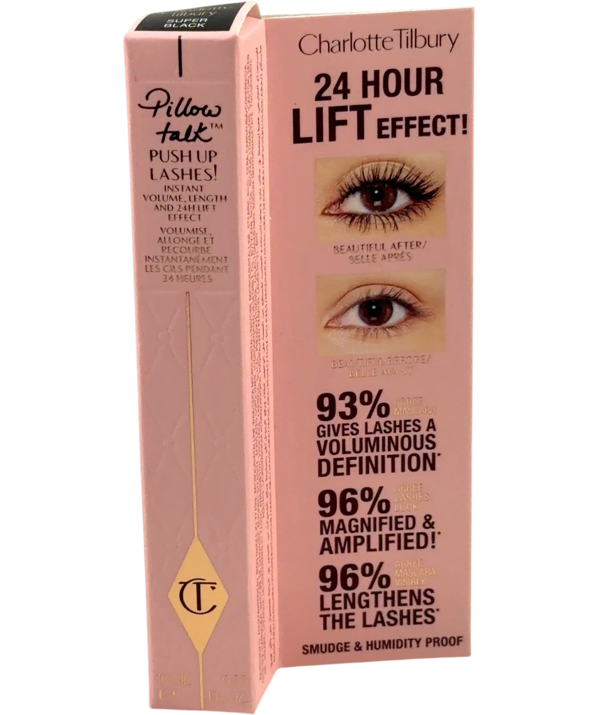Charlotte Tilbury SUPER BLACK PILLOW TALK PUSH UP LASHES!, size 10ml — front